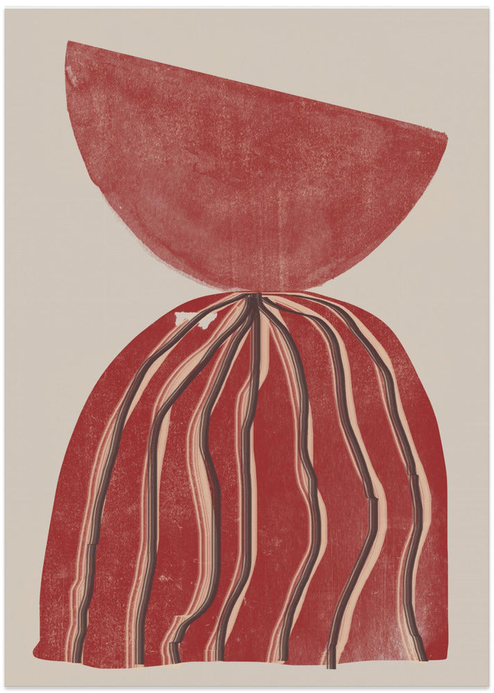 Crimson Silhouette - Art Print by THE MIUUS STUDIO