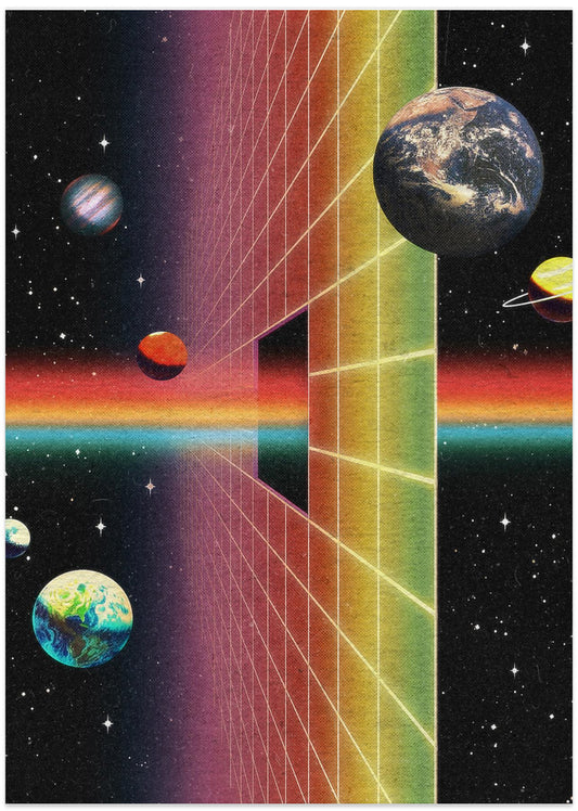 Space Rainbow - Art Print by Nibera