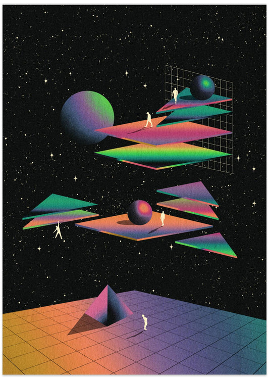 Cyber Levels - Art Print by Nibera