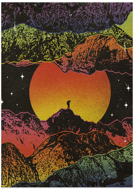 Space Hiker - Art Print by Nibera