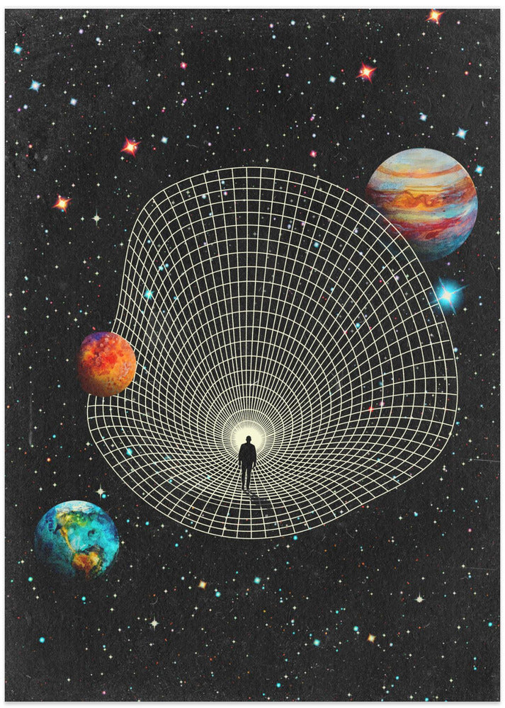 Abstract Space Portal - Art Print by Nibera