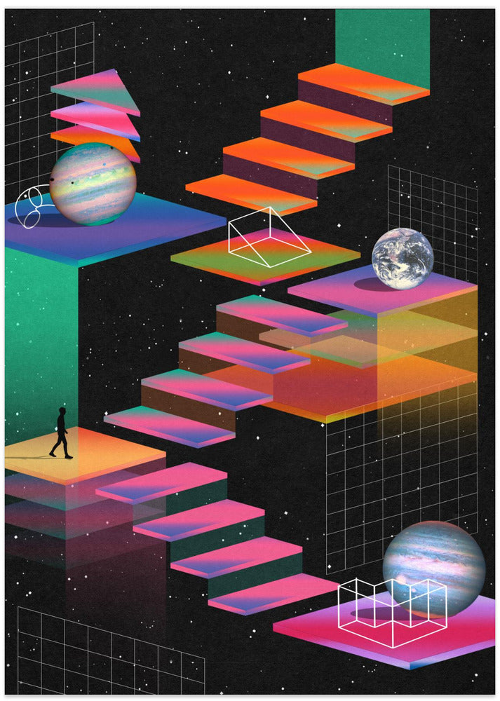 Game Levels - Art Print by Nibera