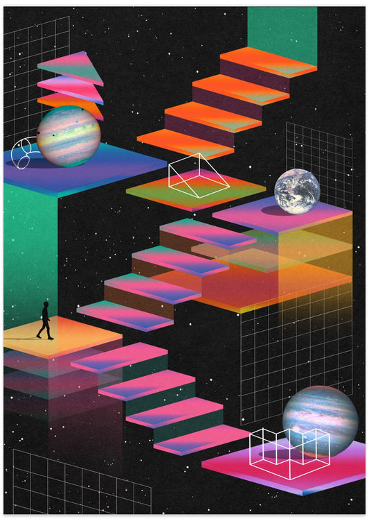 Game Levels - Art Print by Nibera