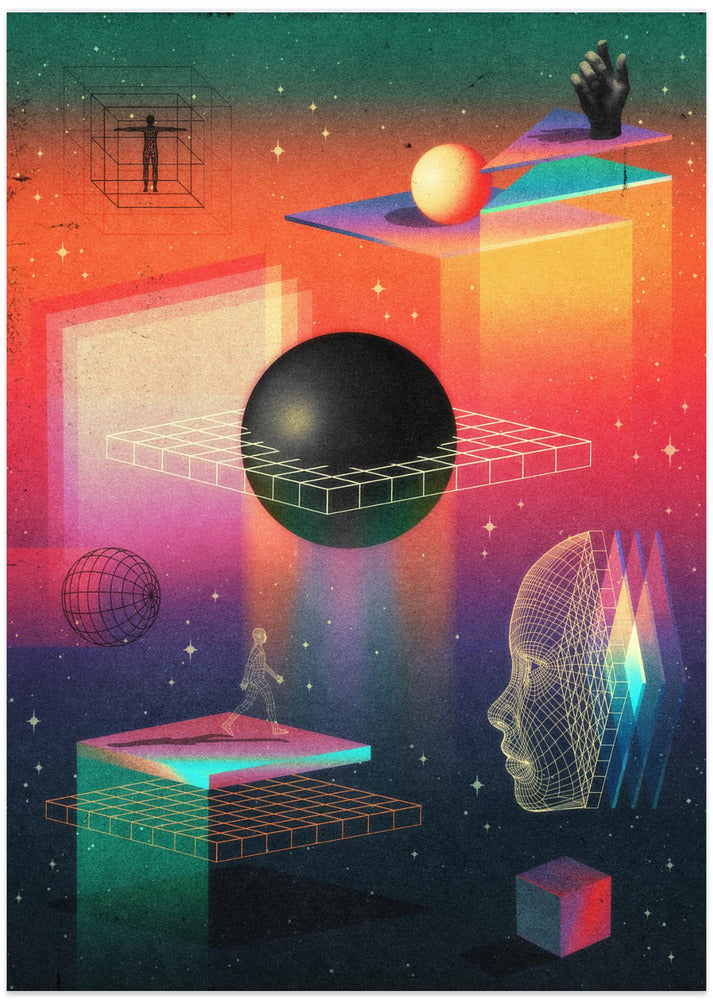 Between Dimensions - Art Print by Nibera