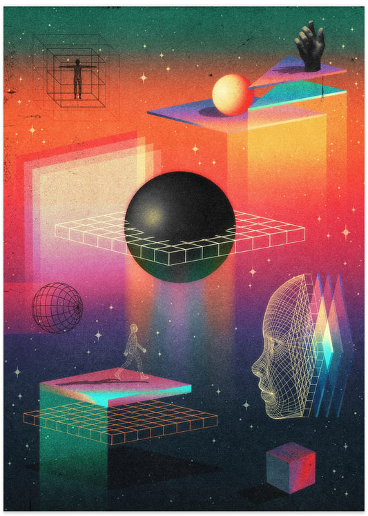 Between Dimensions - Art Print by Nibera