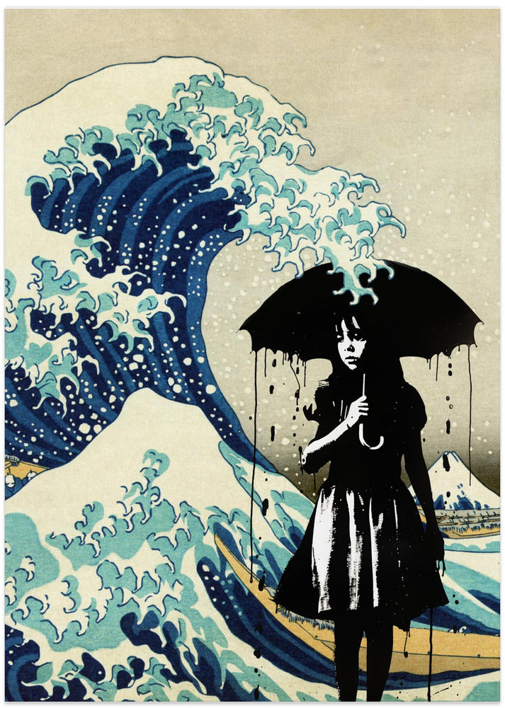 Under the Wave - Art Print by Dikhotomy