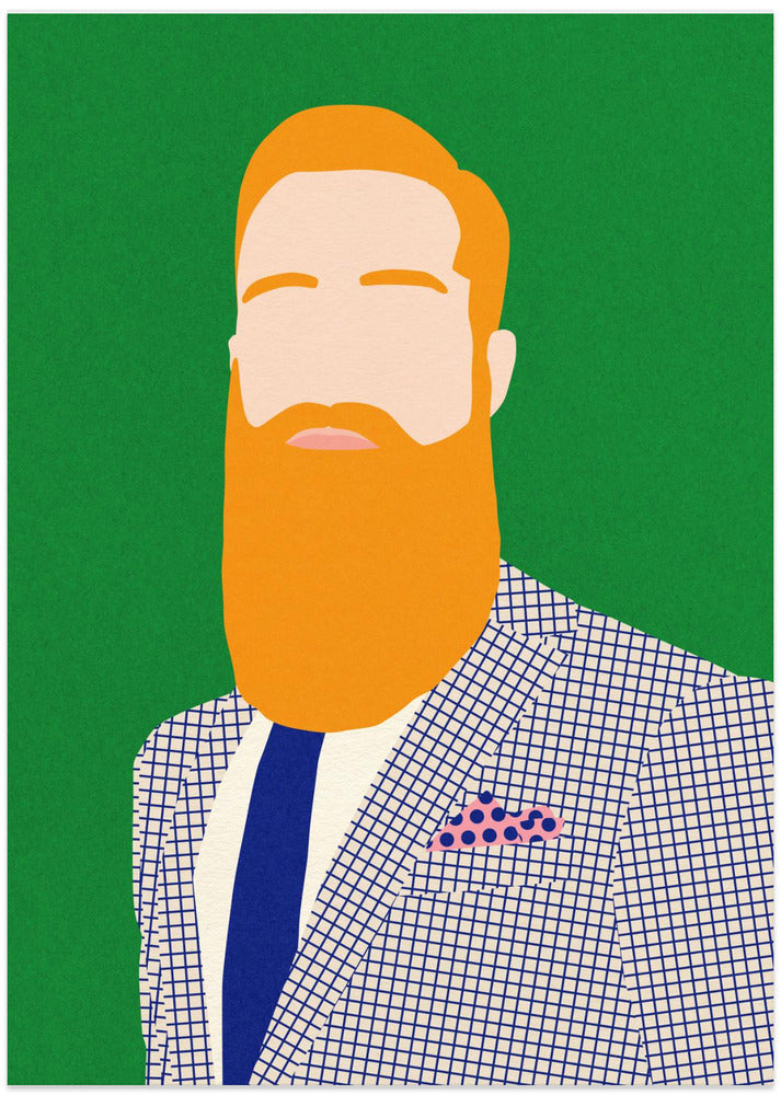 Men From Barber Shop - Art Print by Rosi Feist