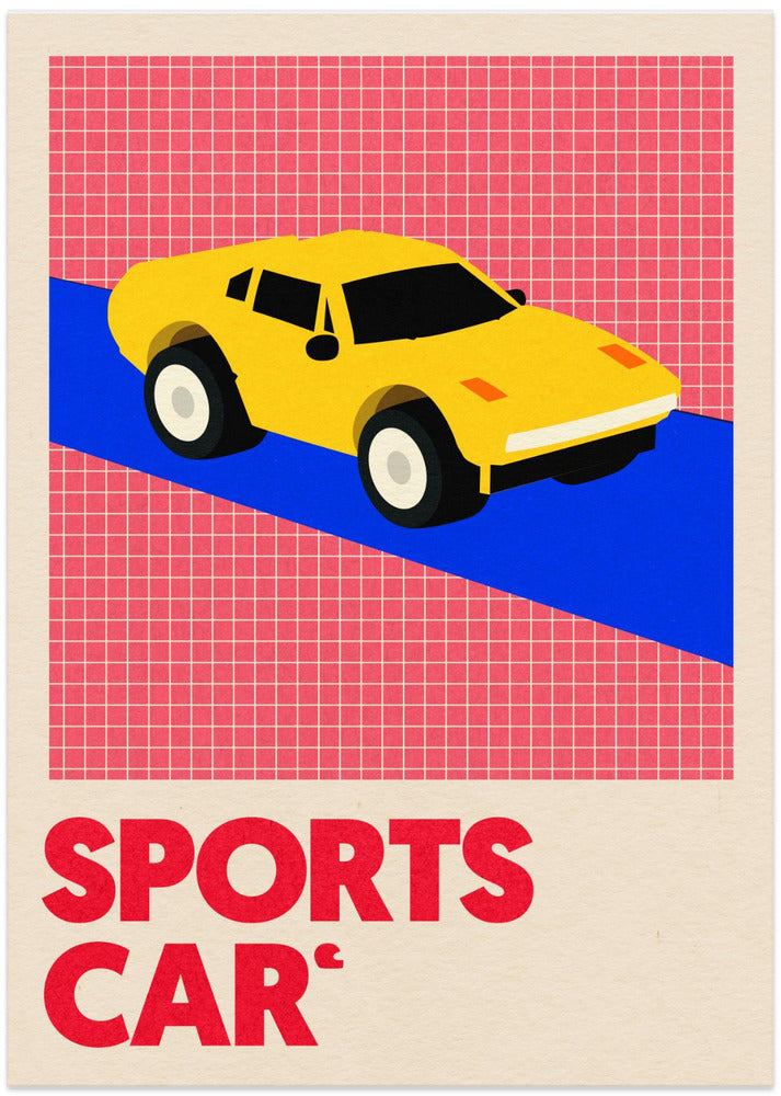 Sports Car - Art Print by Rosi Feist