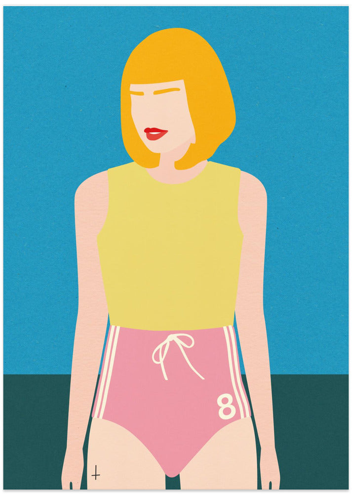 Runner Girl - Art Print by Rosi Feist