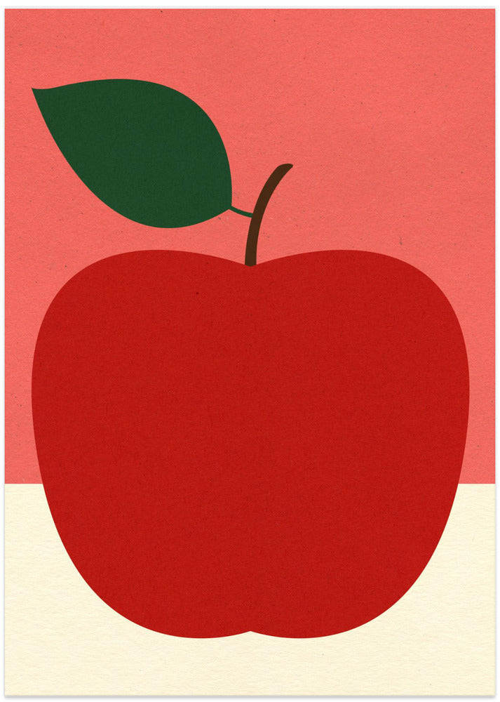 Red Apple - Art Print by Rosi Feist