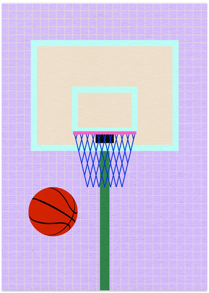 New York Basketball - Art Print by Rosi Feist