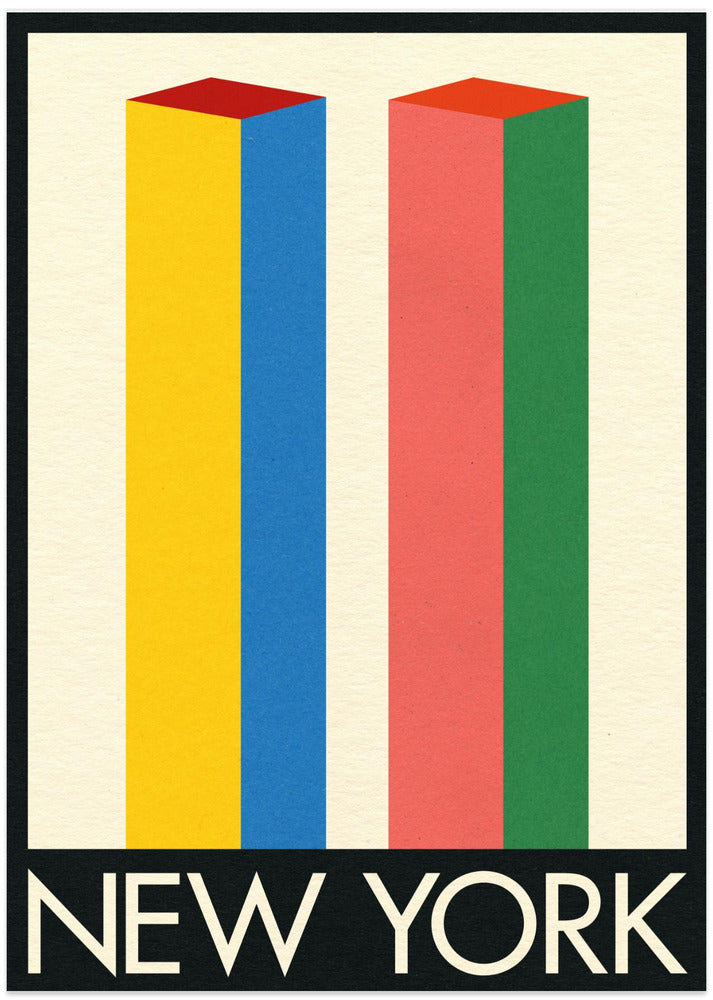 New York Twin Towers - Art Print by Rosi Feist