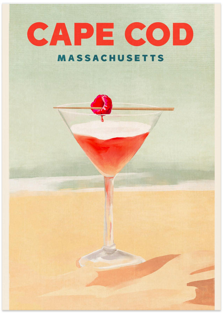 Cape Cod Cocktail Tall Poster - Art Print by The Whiskey Ginger