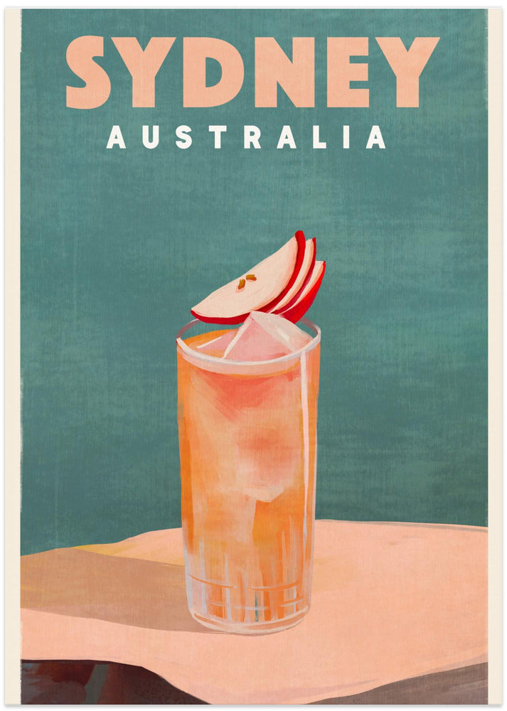 Sydney Australia Cocktail Bar Decor - Art Print by The Whiskey Ginger