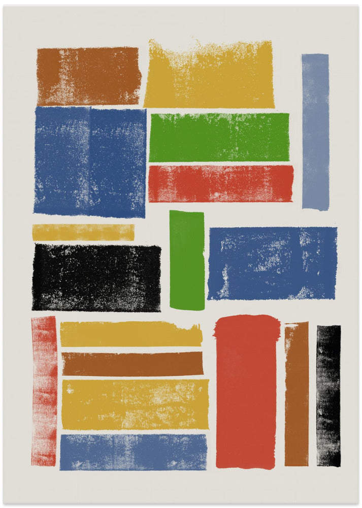 Color Block Harmony - Art Print by THE MIUUS STUDIO
