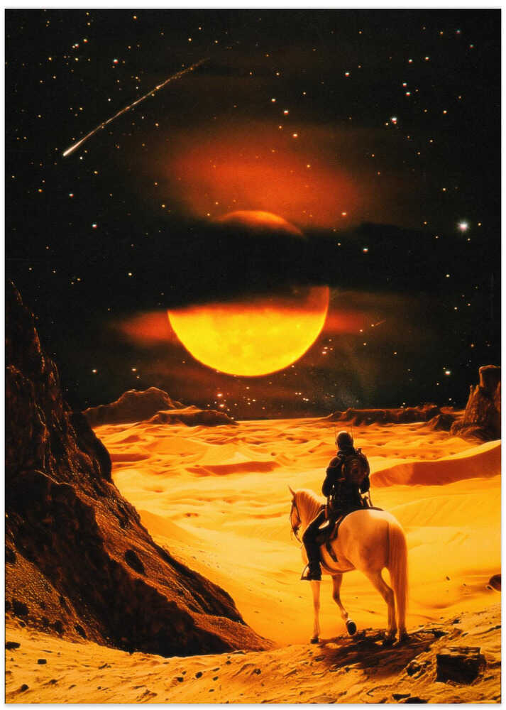 Western Space Adventure - Art Print by Taudalpoi