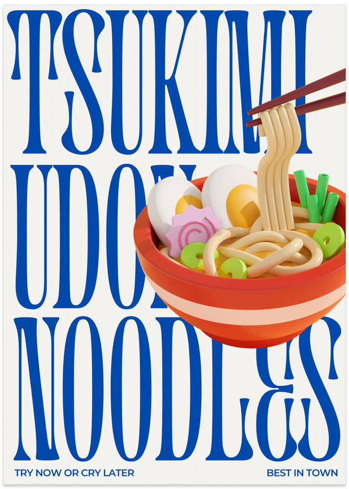 Tsukimi Blue.png - Art Print by Julia Ramiro