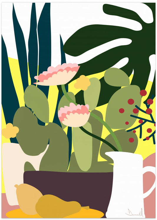 Cactus - Art Print by Dan Hobday
