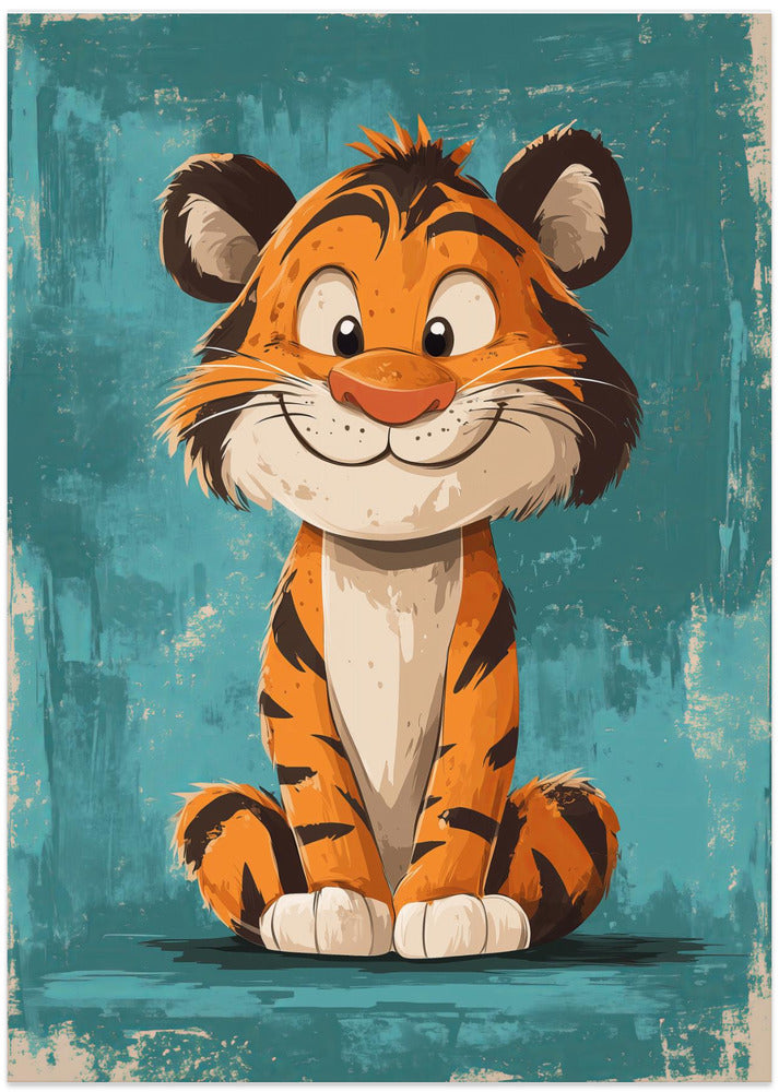 Happy Tiger - Art Print by Andreas Magnusson