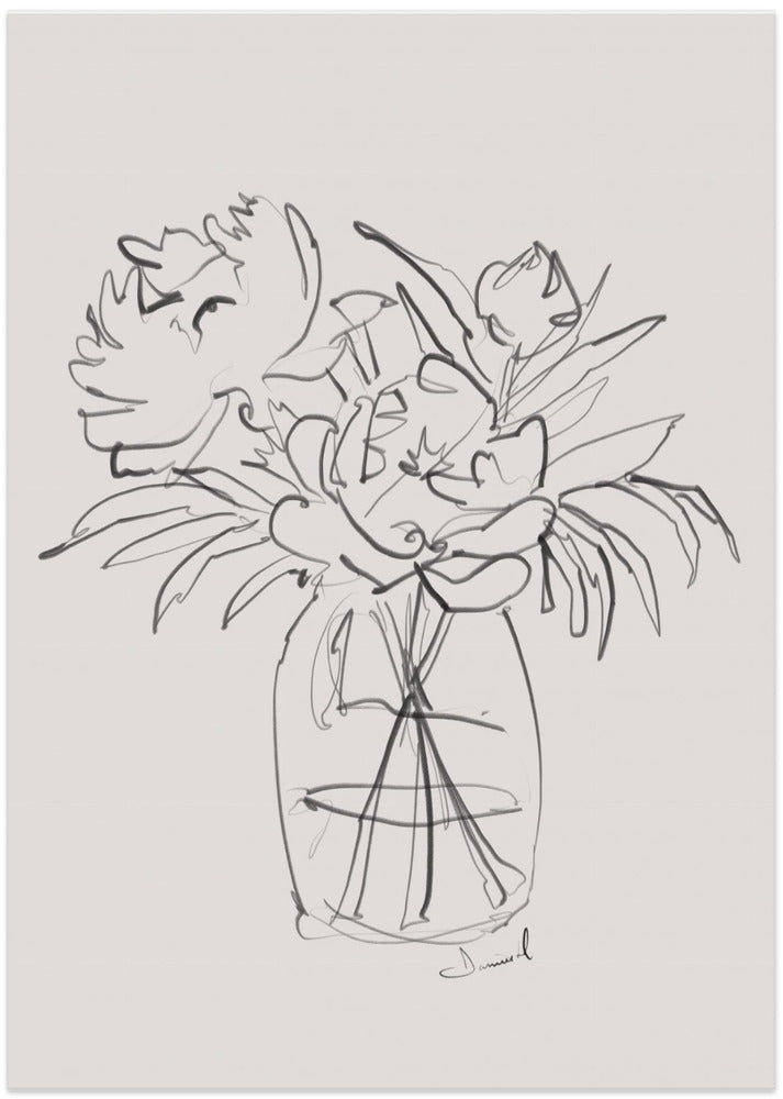 Peonies - Art Print by Dan Hobday