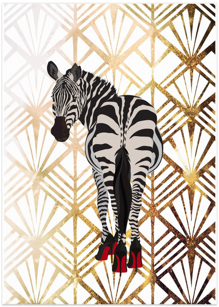 Zebra Hells Art Deco - Art Print by Sarah Manovski