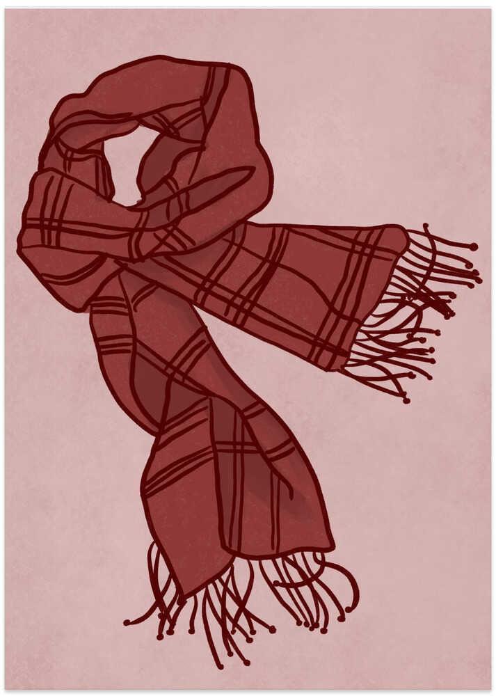 Crimson Warmth - Art Print by Athene Fritsch