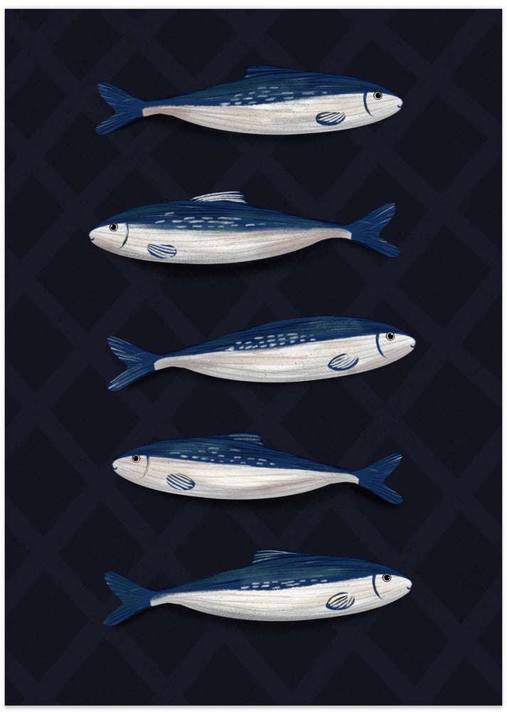Sardines - Art Print by EMELIEmaria