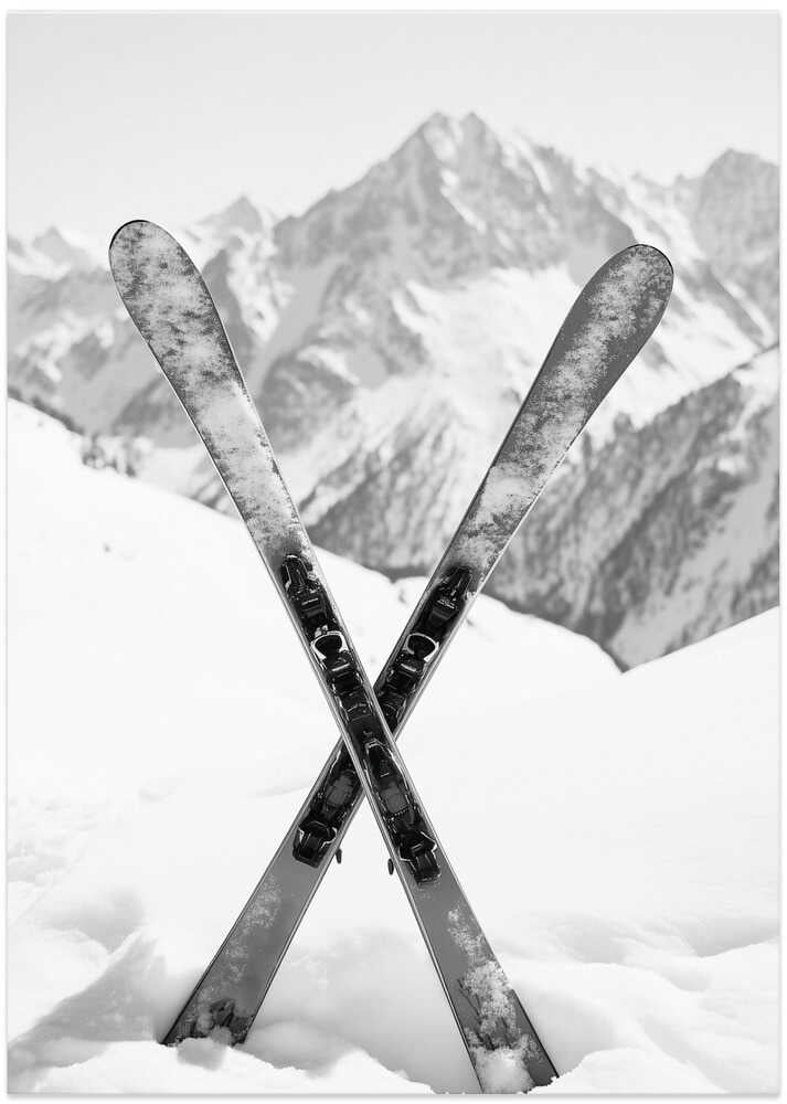 Skies Apls Black and White - Art Print by Pictufy Studio