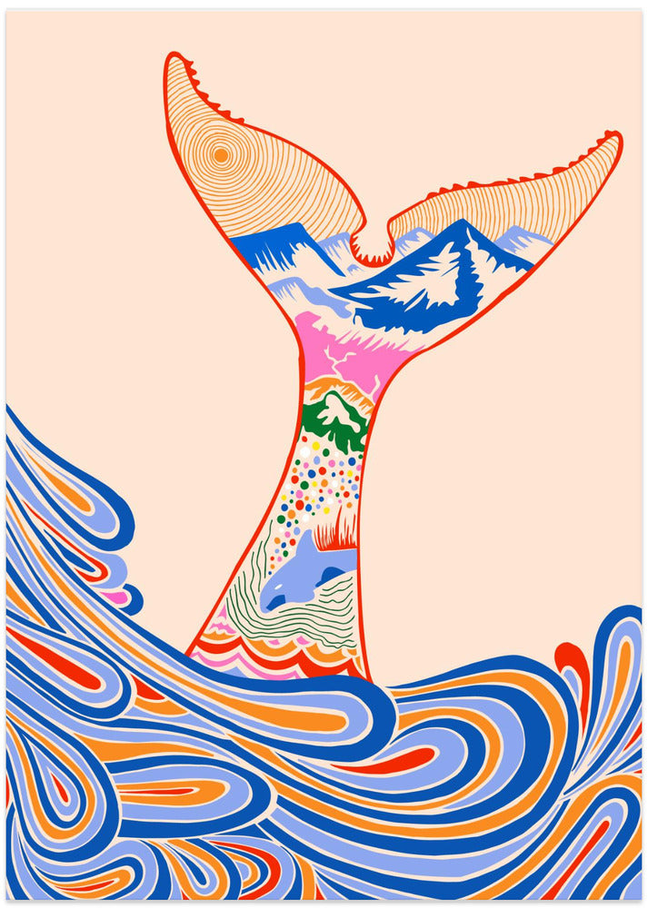 Feeling Blue, Shades of Blue - Art Print by Kintsugi99