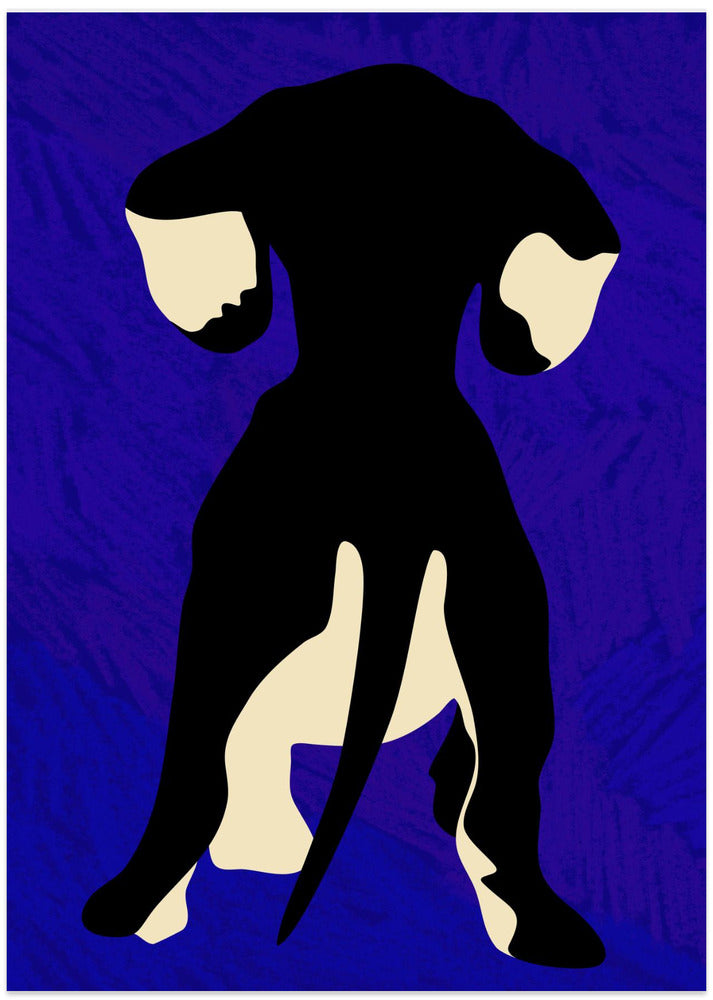 Blue Backdrop - Art Print by Kintsugi99