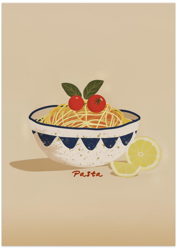 Spaghetti Delight - Art Print by Emel Tunaboylu