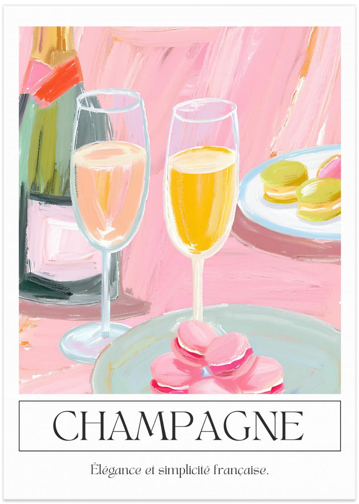 Champagne - Art Print by Ohkimiko