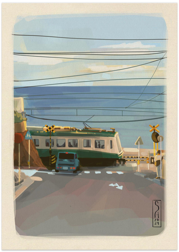 Enoshima - Art Print by Sarah Oliveira