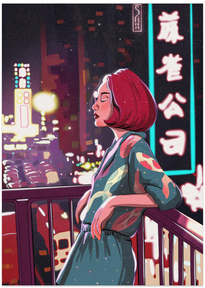 Girl in Japan - Art Print by Sarah Oliveira