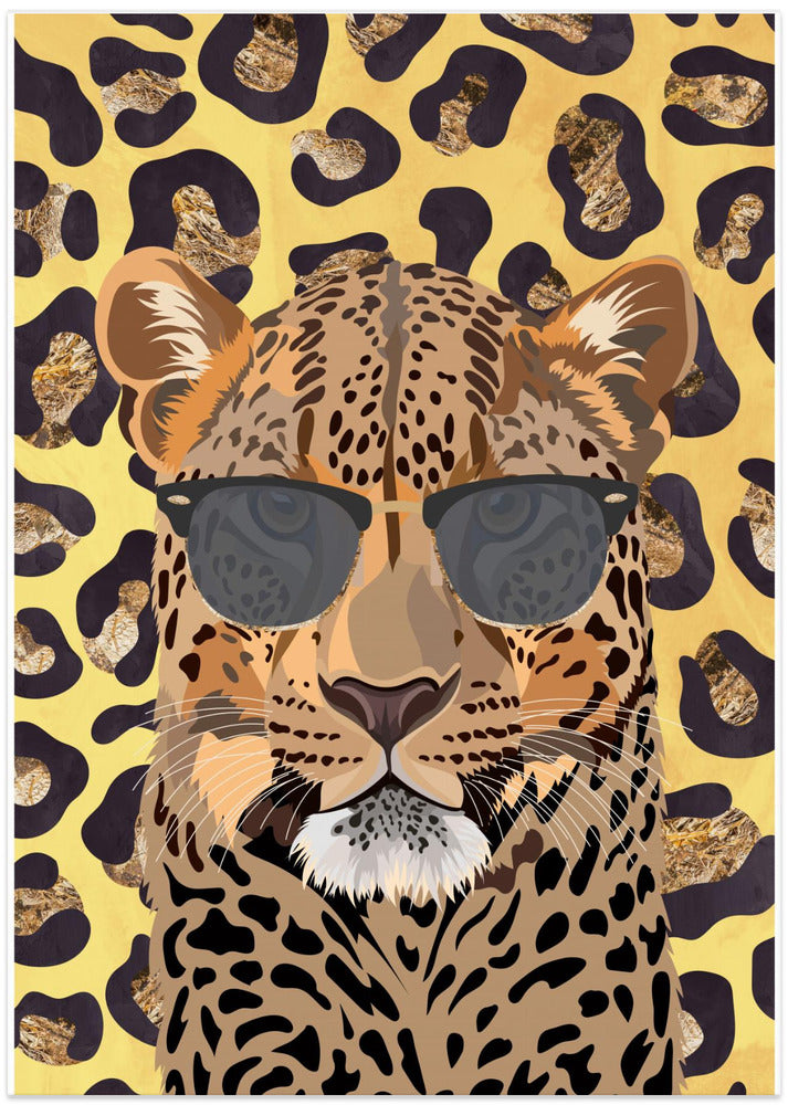 Leopard Print Leopard Yellow - Art Print by Sarah Manovski