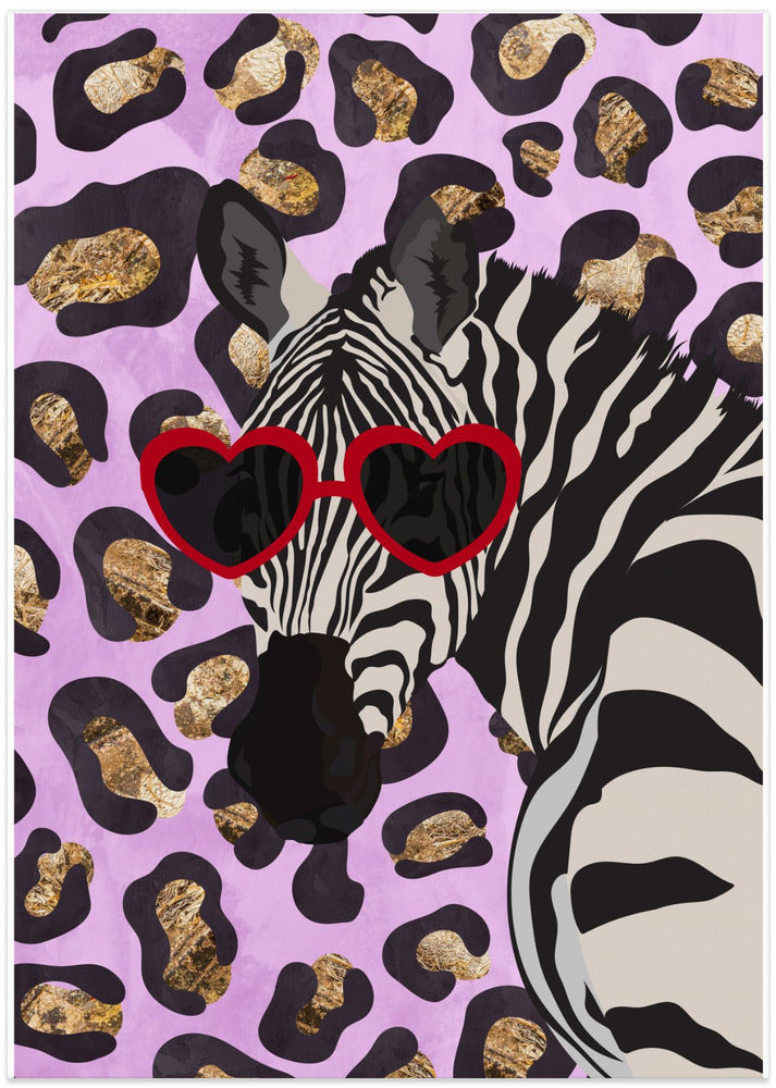 Leopard Print Zebra Pink - Art Print by Sarah Manovski