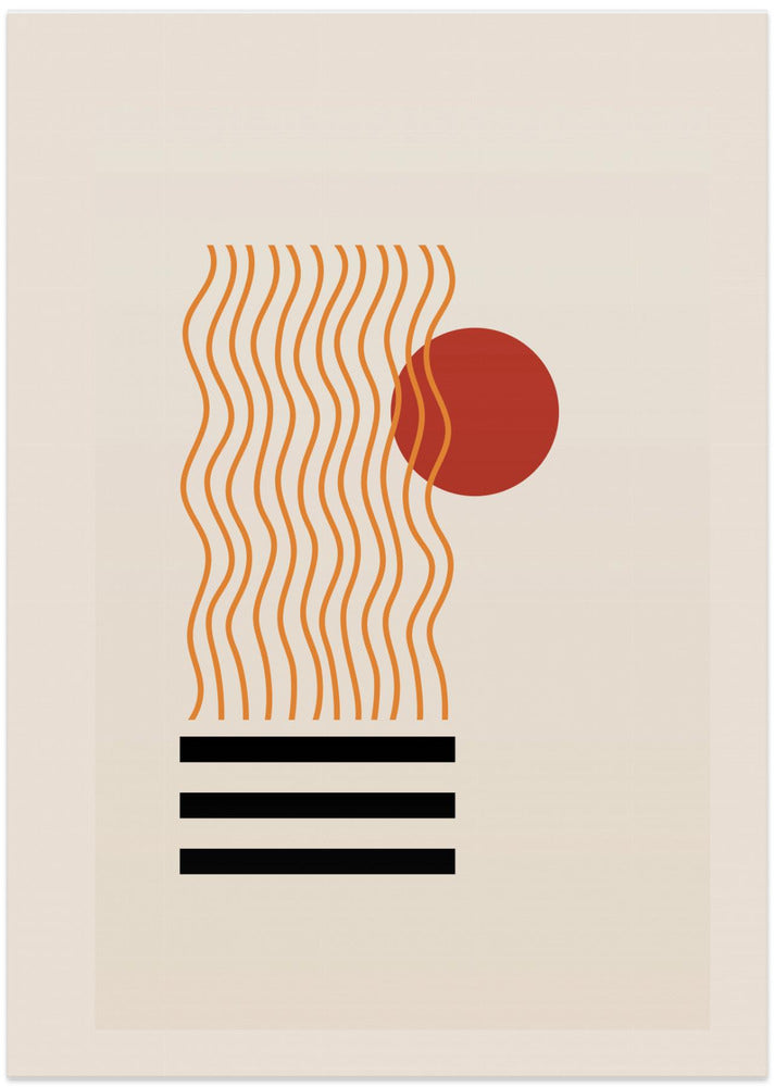 Solar Waveforms - Art Print by THE MIUUS STUDIO