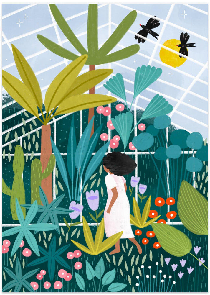 In the Green House - Art Print by Bea Müller