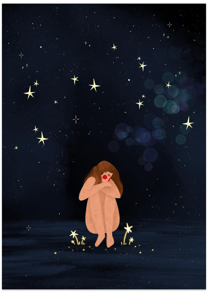 Starlit Solitude - Art Print by Bea Müller