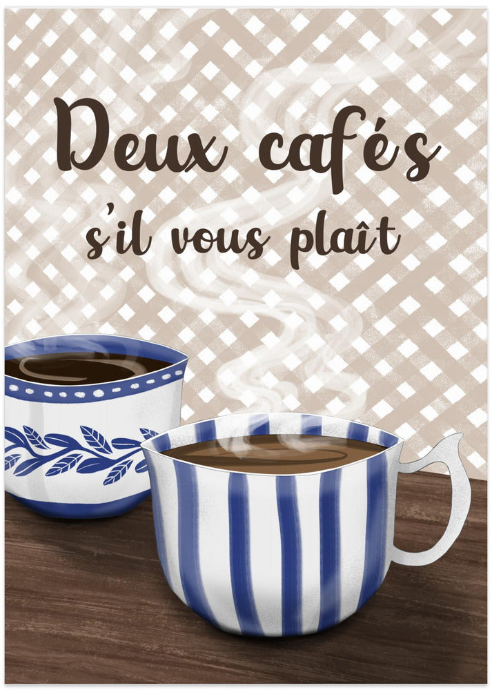 Two coffees please - Art Print by EMELIEmaria
