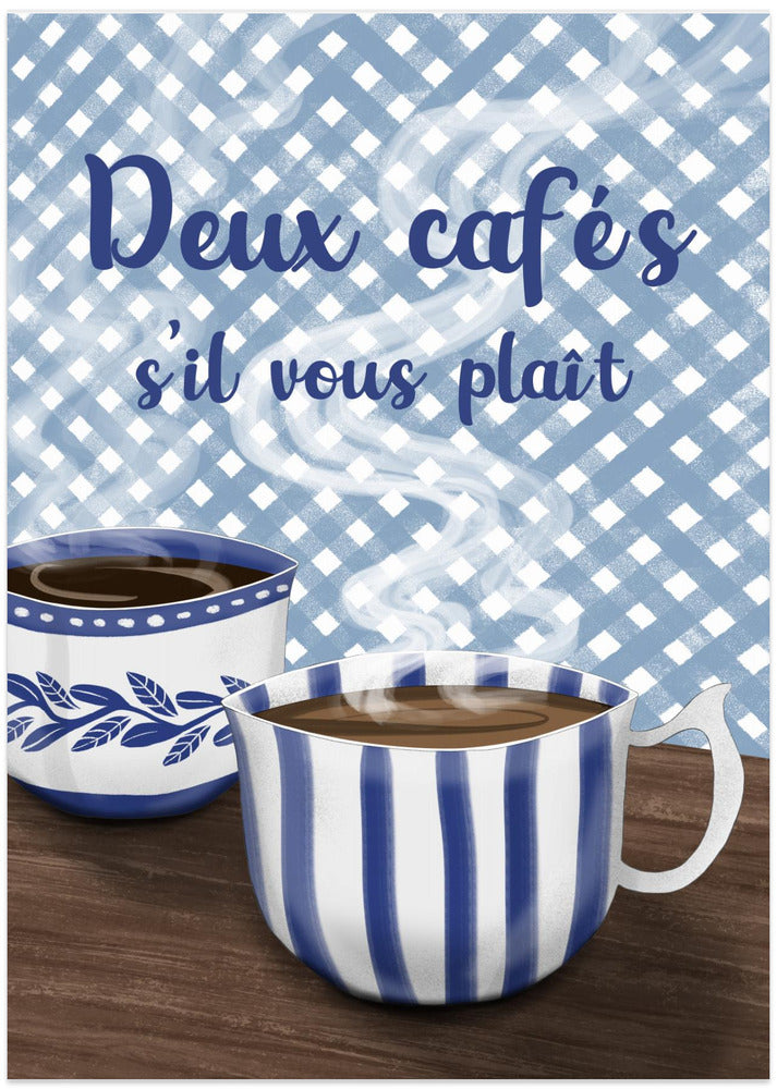 Two coffees please - Art Print by EMELIEmaria