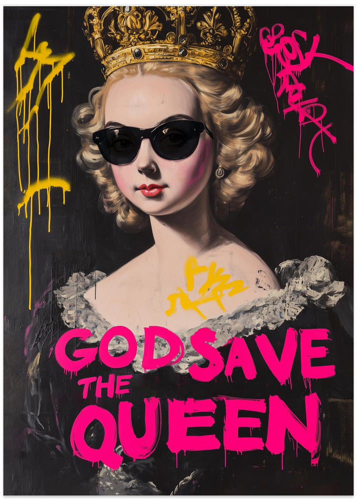 God Save the Queen - Art Print by Dikhotomy