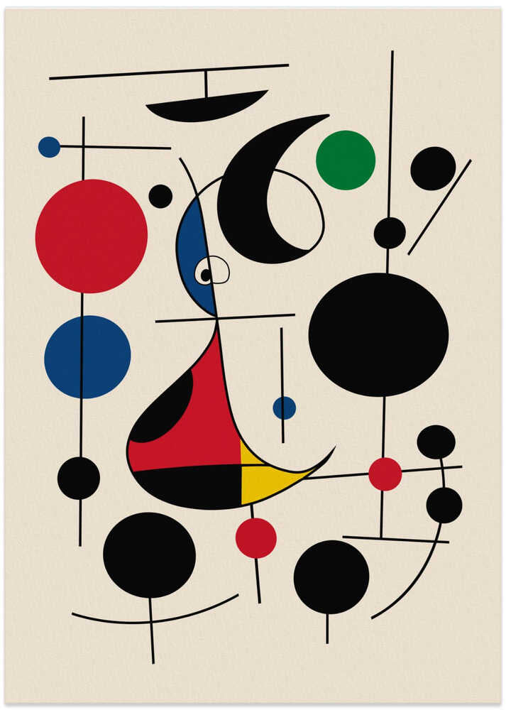 The Harmony of Shapes and Colors - Art Print by Little Dean