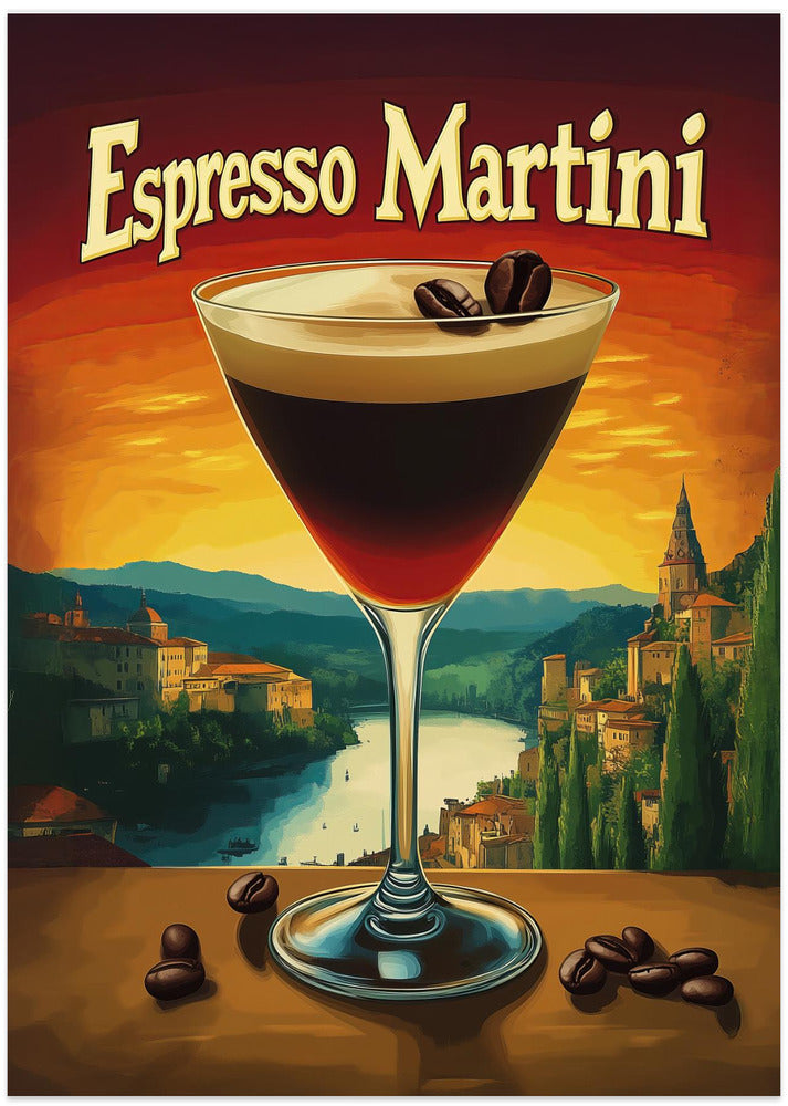 Espresso Martini Vintage - Art Print by Andreas Magnusson