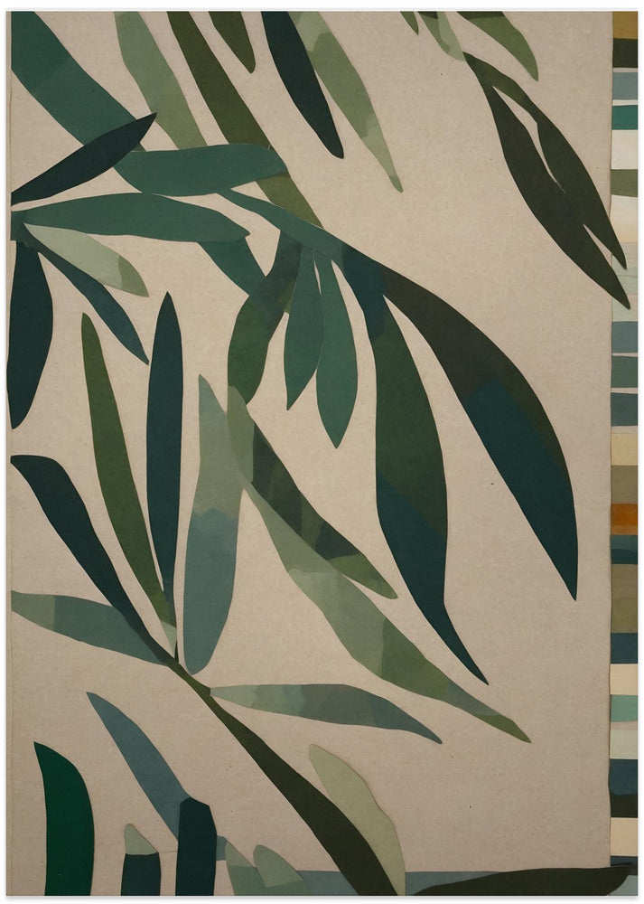 Leafy Mosaics - Art Print by THE MIUUS STUDIO