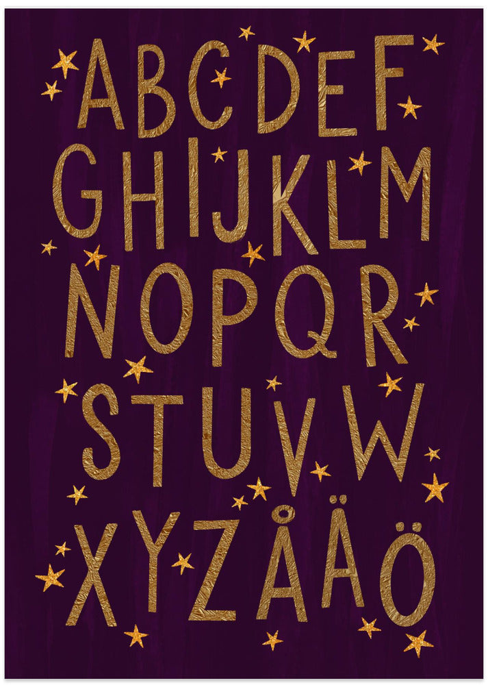 Magical ABC (Swedish) - Art Print by EMELIEmaria