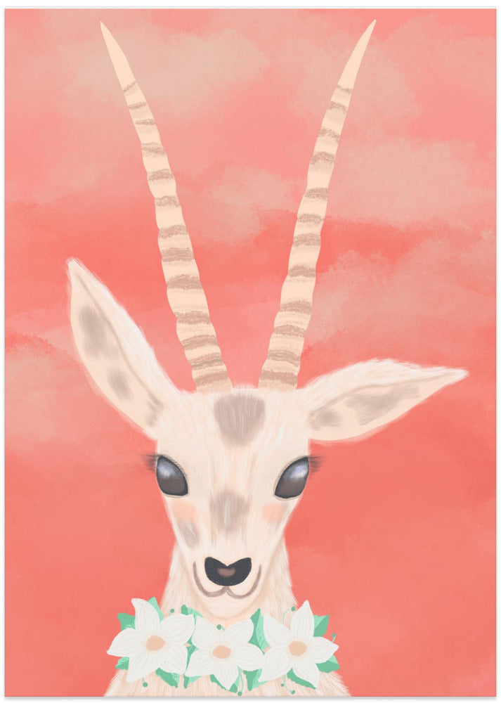 Tranquil Oryx - Art Print by Aliya Putrus