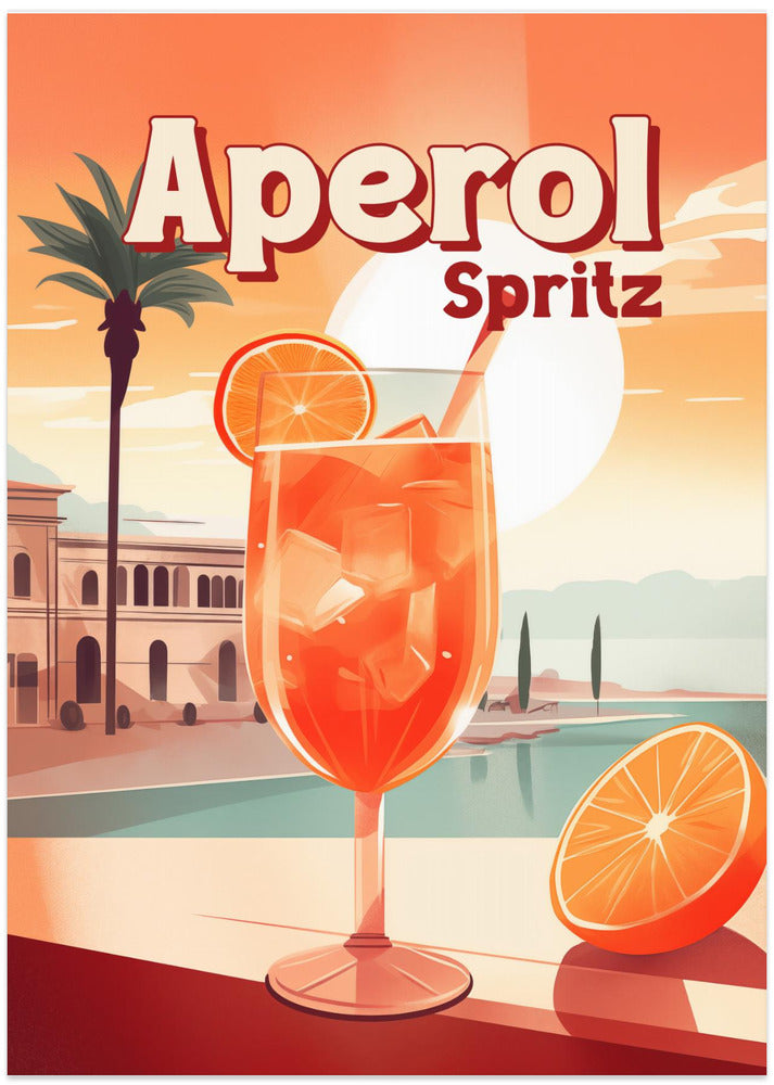 Aperol Spritz Tropical - Art Print by Andreas Magnusson