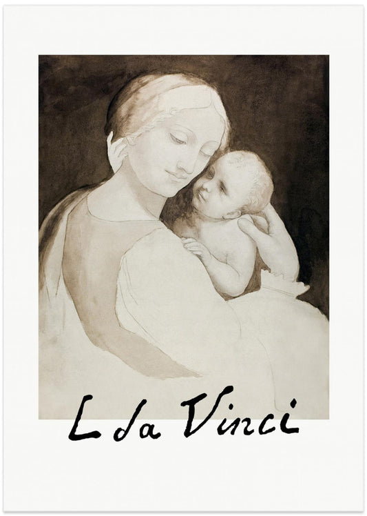 Madonna and Child - Art Print by Leonardo da Vinci