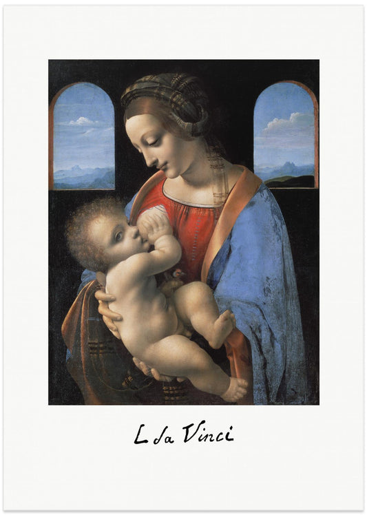 Madonna Litta (mid 1490s) - Art Print by Leonardo da Vinci